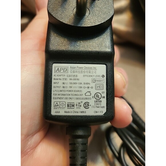 WA-30A19U Asian Power Devices AC Adapter 19V 1.58A - Picture 4 of 7